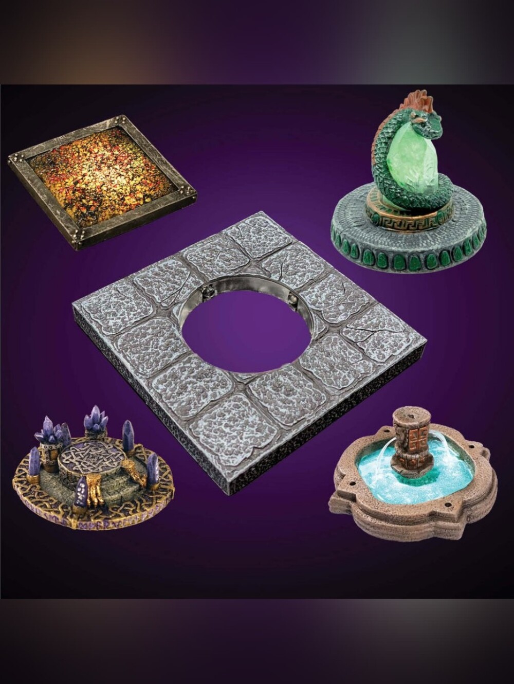 Dwarven Forge Two NIB Painted Light Up Sets